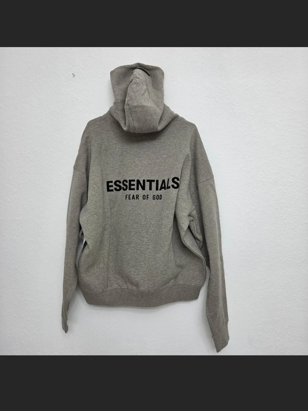 Essentials Men’s Crewneck Hoodie in Heather Gray